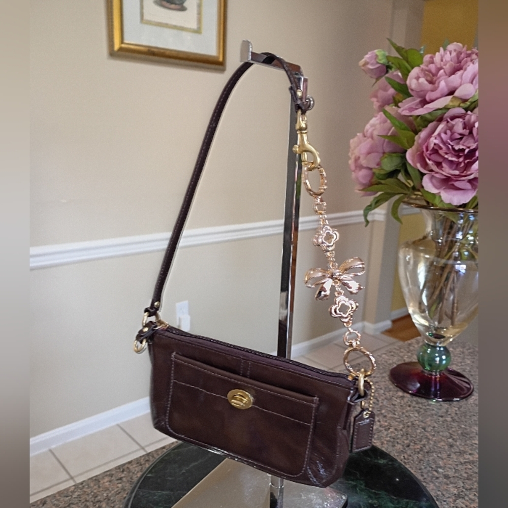 Coach Ergo patent leather wristlet